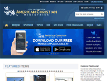 Tablet Screenshot of americanchristianministries.org